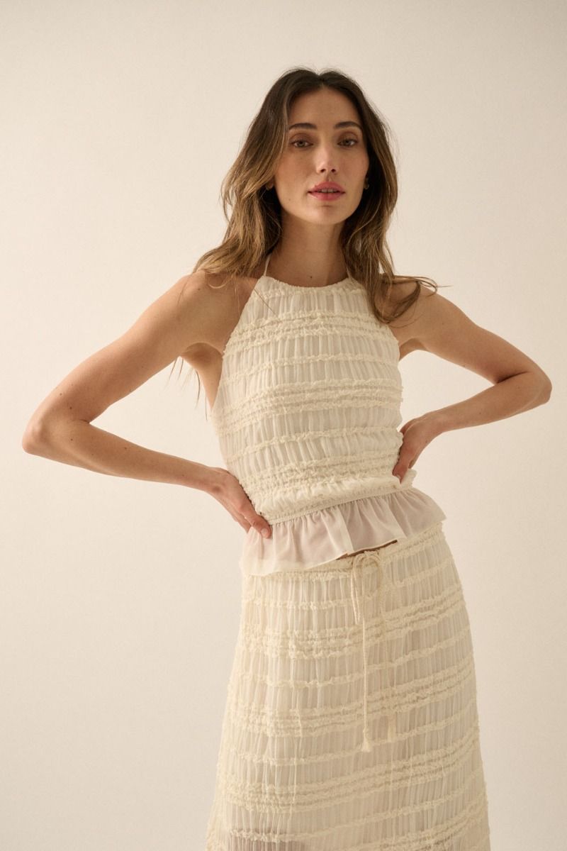 Gathered Halter Cami Top