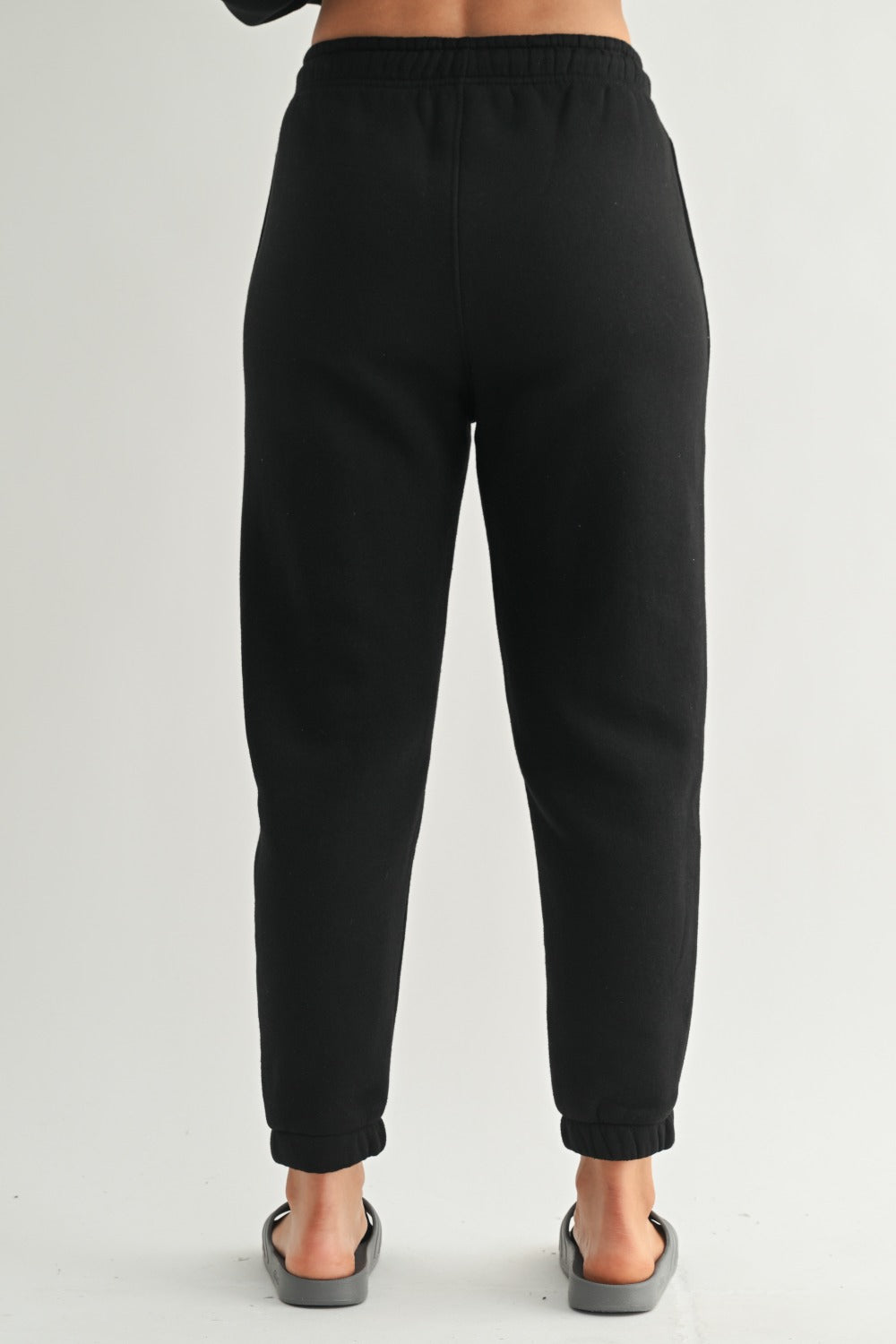 Classic Fit Fleece Pant Black