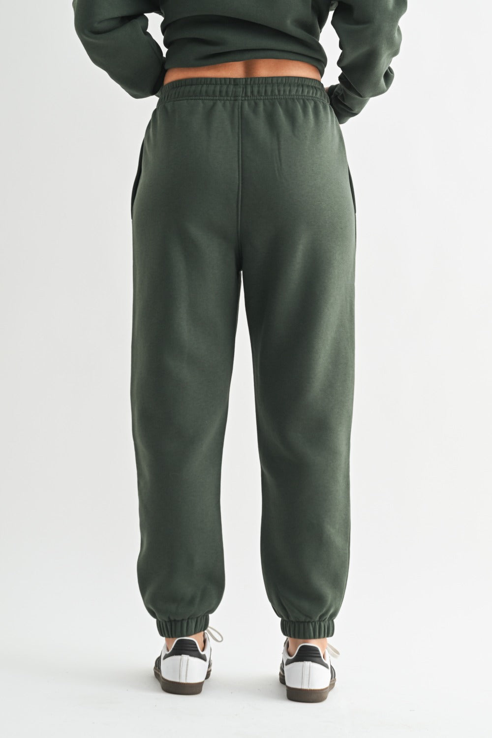 Classic Fit Fleece Pant Forest Green
