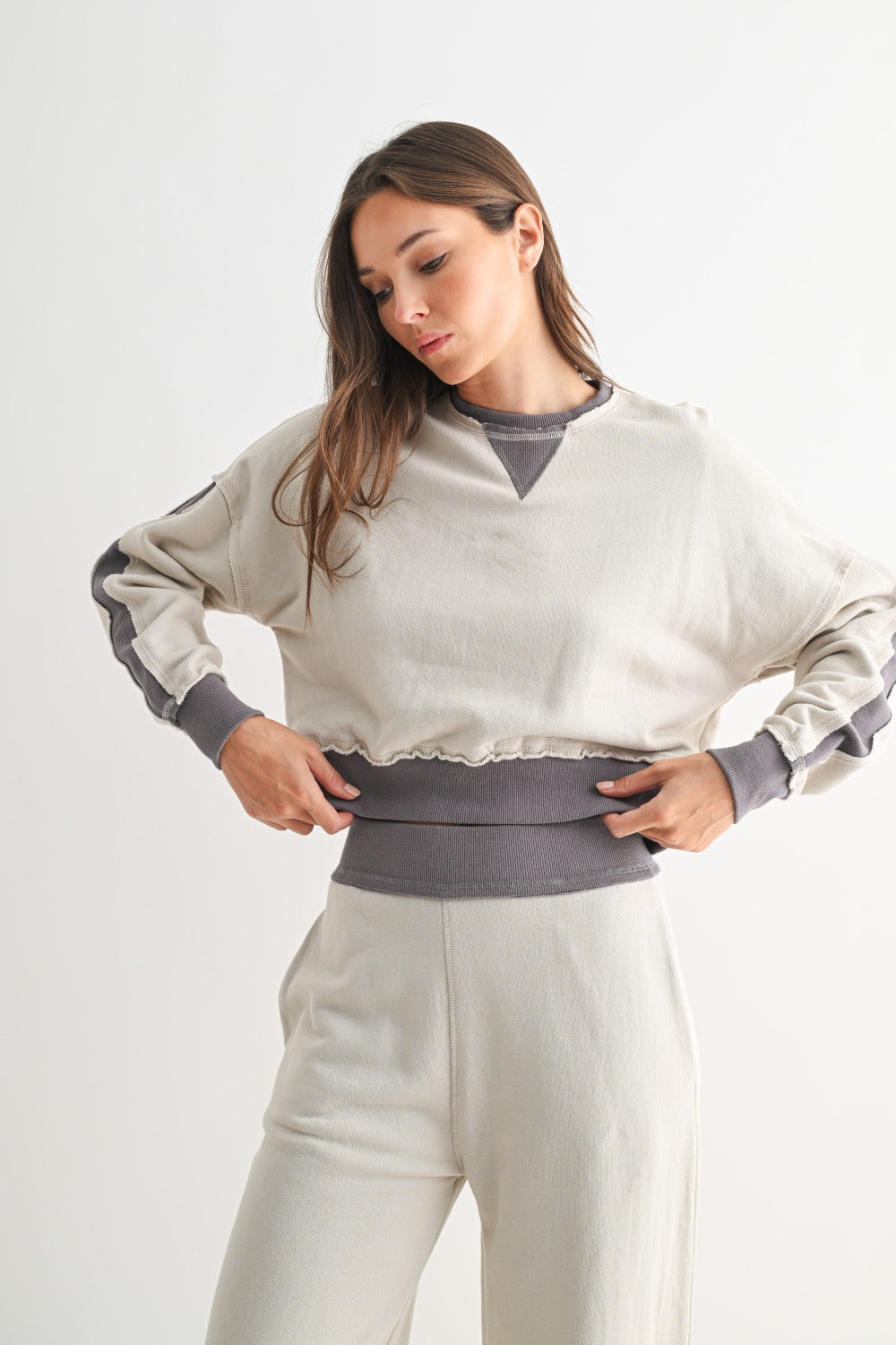 Color Block Two Piece SweatSet