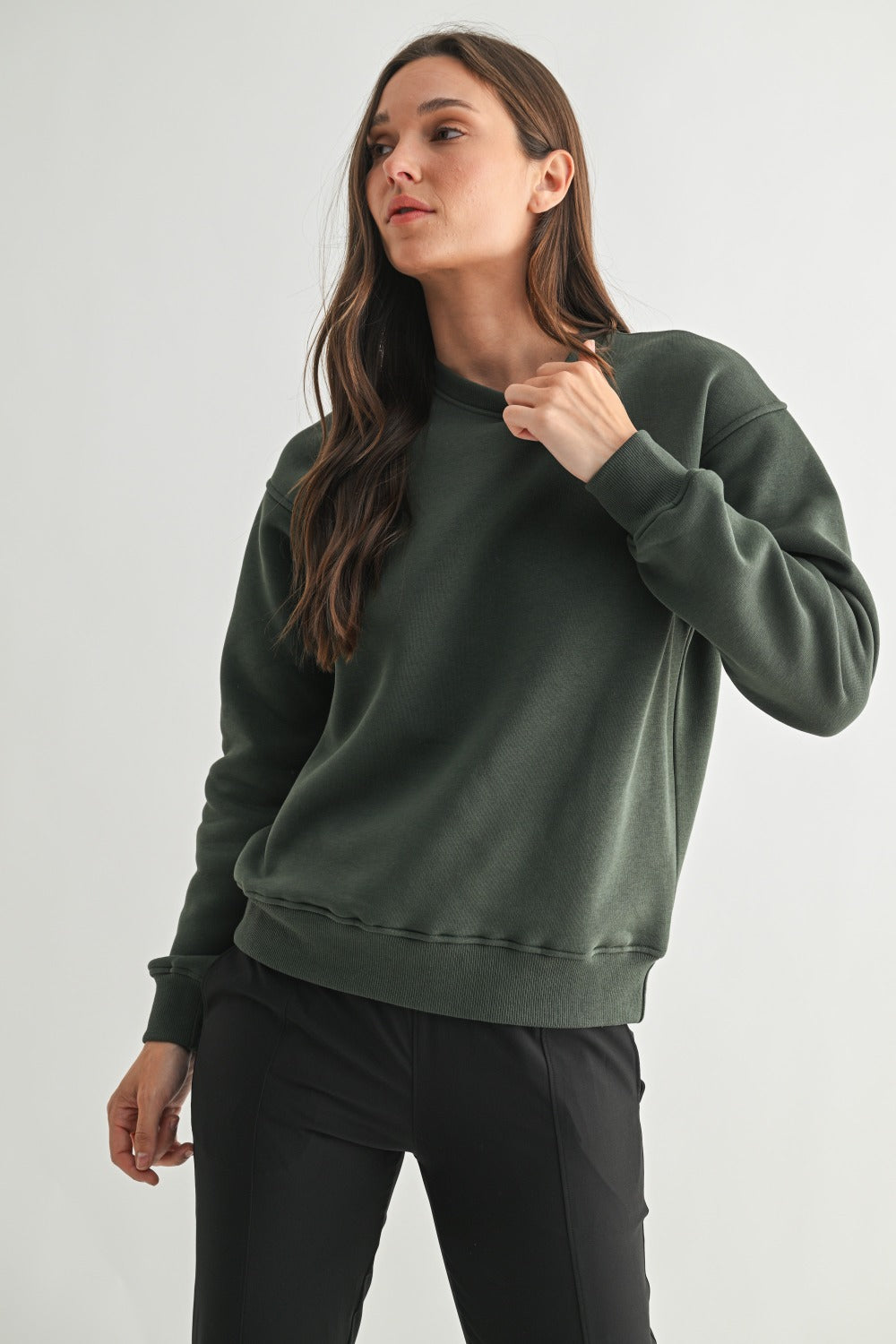Classic Fit Forest Green Sweatshirt