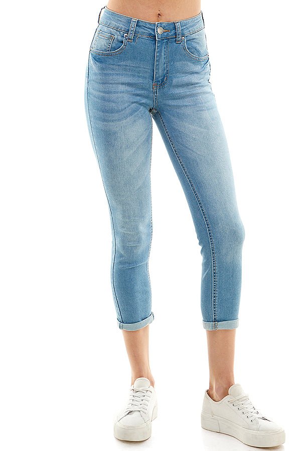 Sustainable Repreve Capri Cuffed Jeans