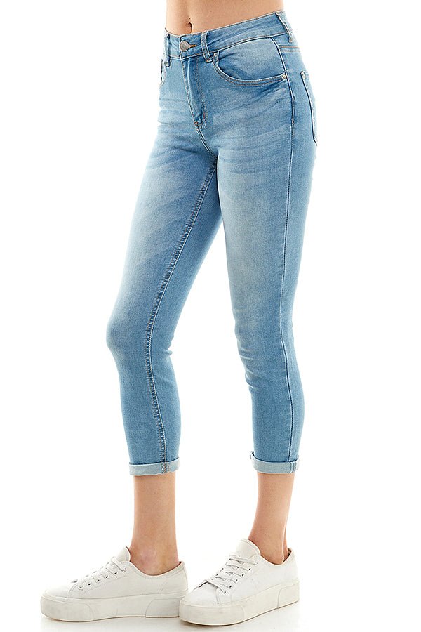 Sustainable Repreve Capri Cuffed Jeans