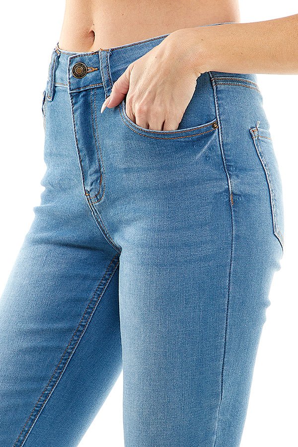 Sustainable Repreve Capri Cuffed Jeans
