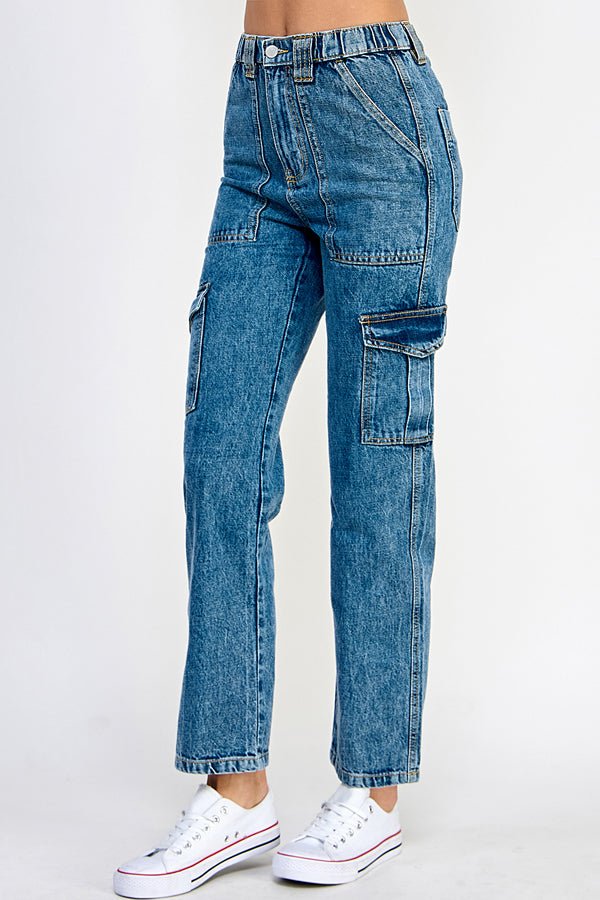 Denim Cargo Pants