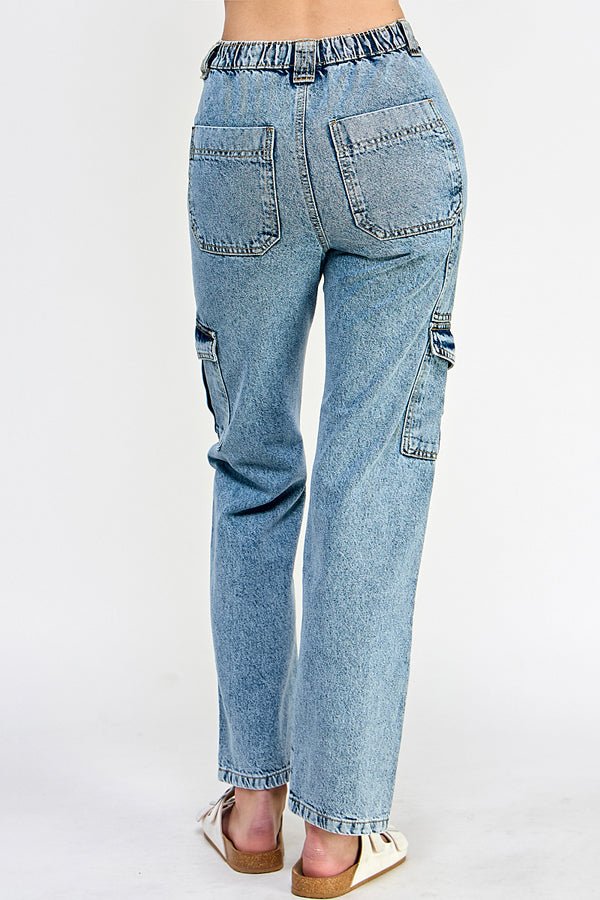 Denim Cargo Pants