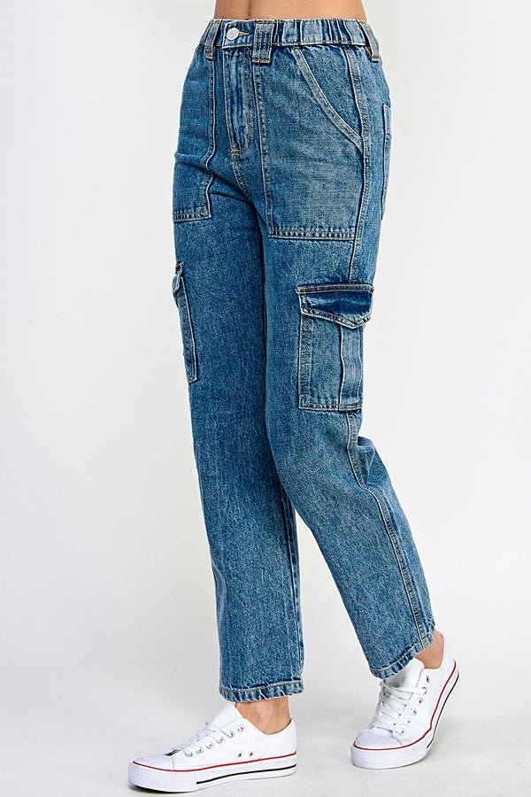 Denim Cargo Pants