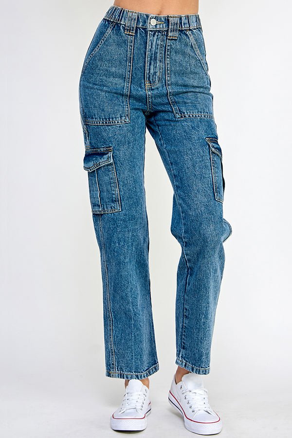 Denim Cargo Pants