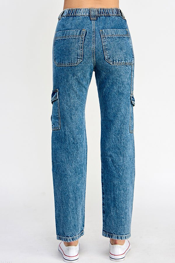 Denim Cargo Pants