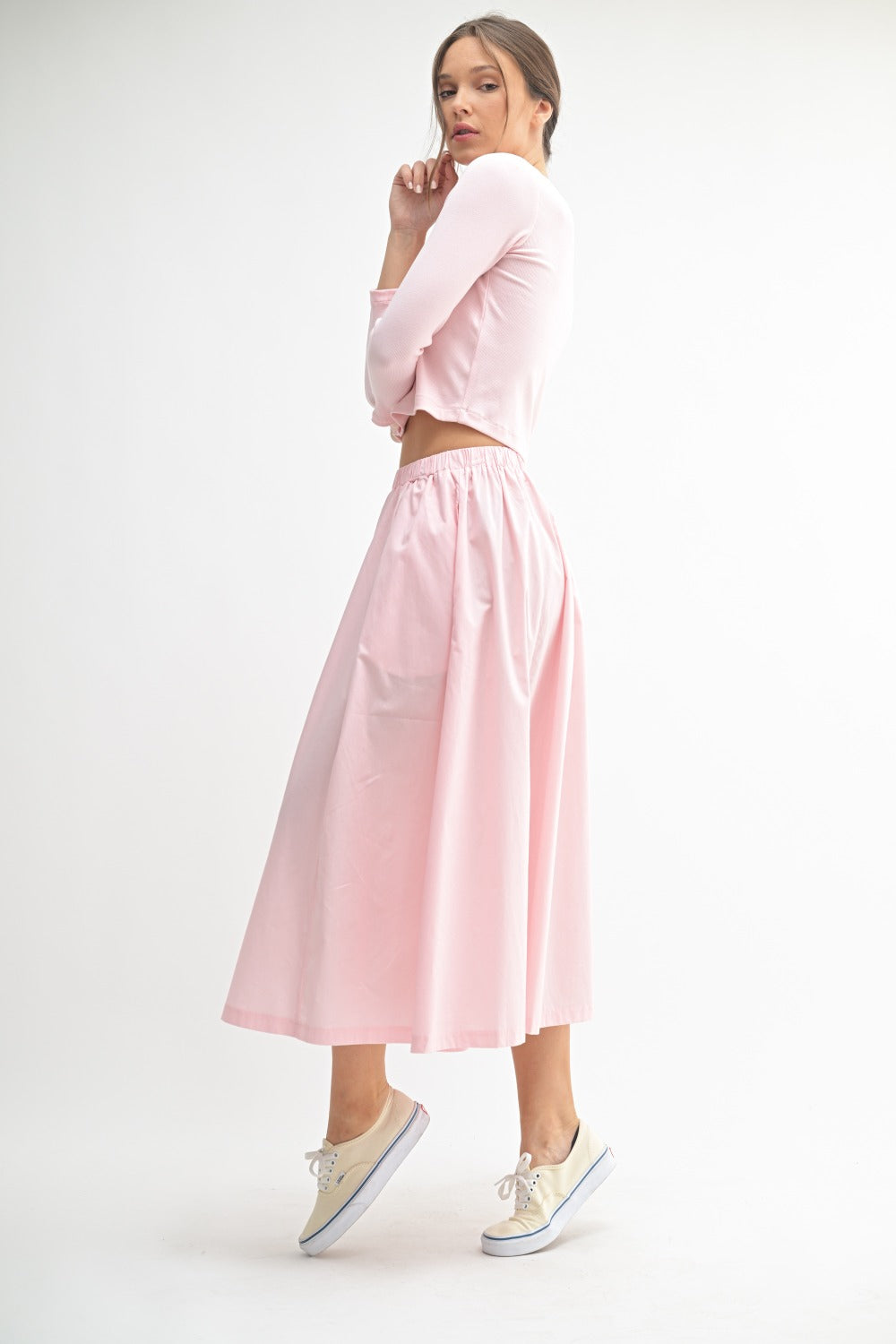 Two Piece Sweater and Skirt Set