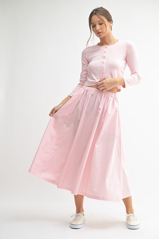 Two Piece Sweater and Skirt Set