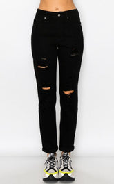 Vintage Inspired Cuff Boyfriend Jeans