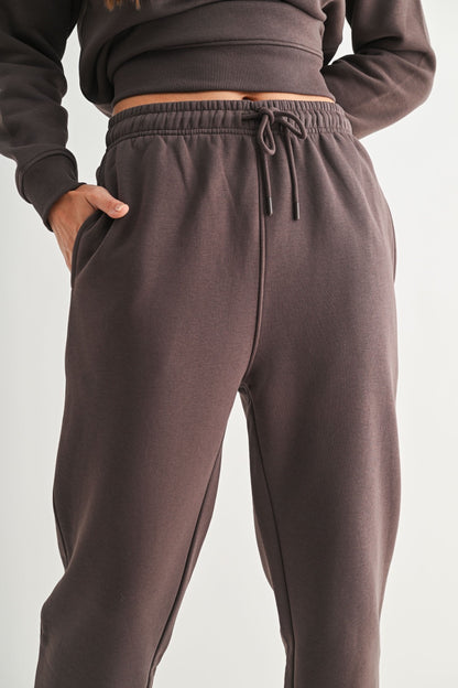 Classic Fit Fleece Pant Espresso