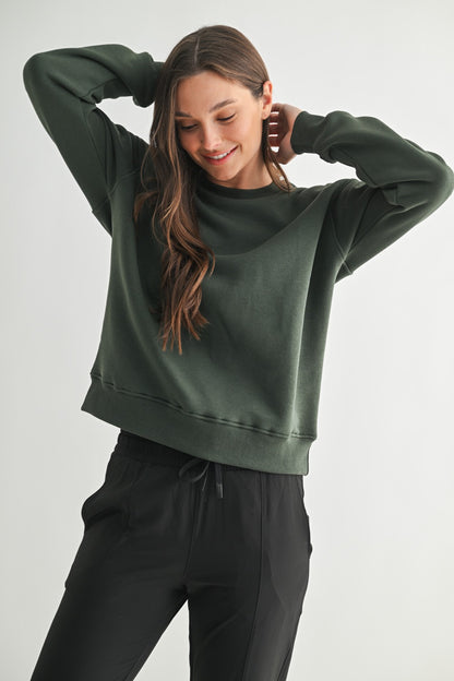 Classic Fit Forest Green Sweatshirt