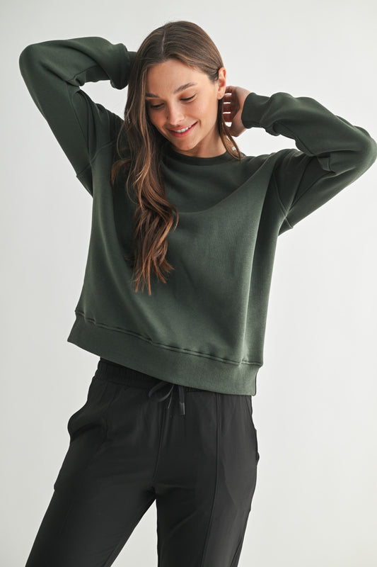 Classic Fit Forest Green Sweatshirt