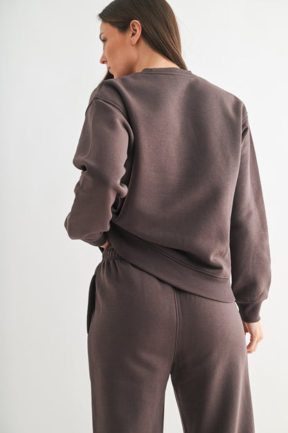 Classic Fit Espresso Sweatshirt
