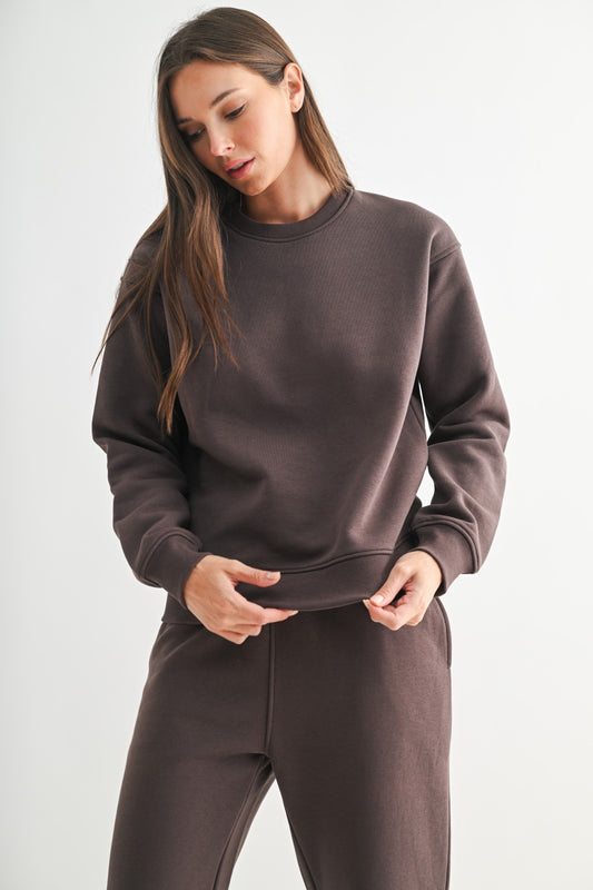 Classic Fit Espresso Sweatshirt