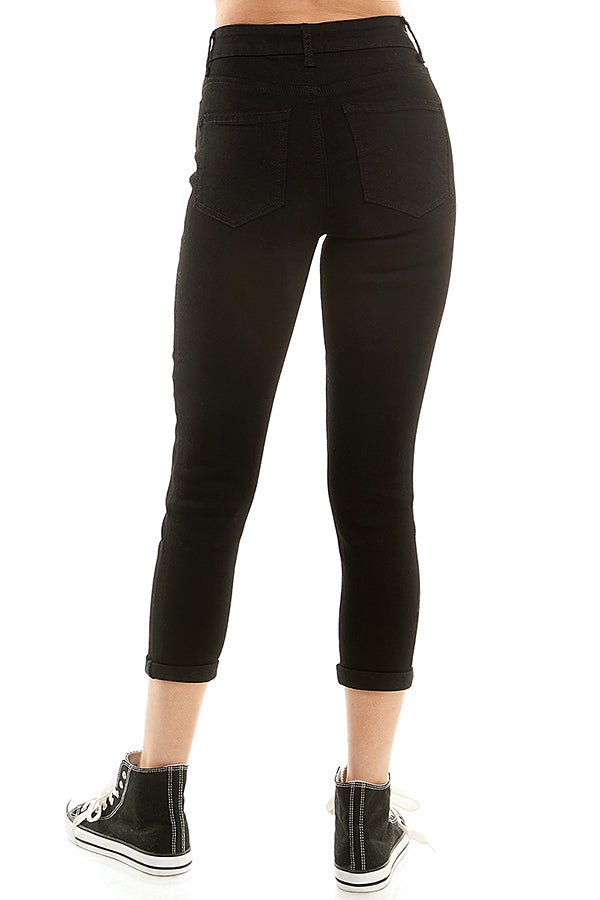 Sustainable Repreve Capri Cuffed Jeans