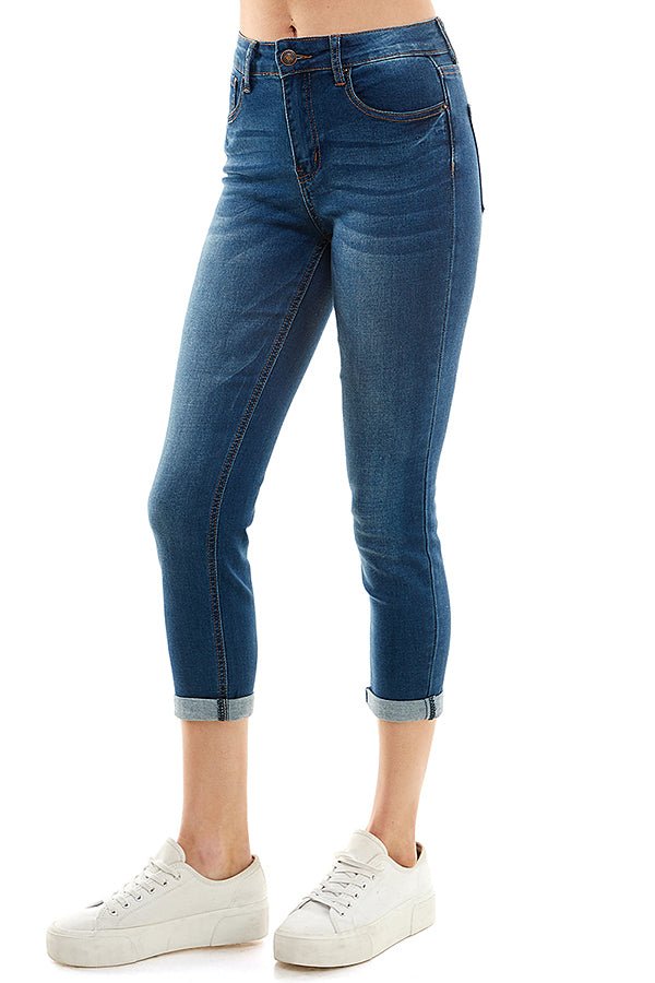 Sustainable Repreve Capri Cuffed Jeans