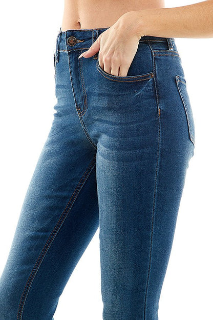 Sustainable Repreve Capri Cuffed Jeans